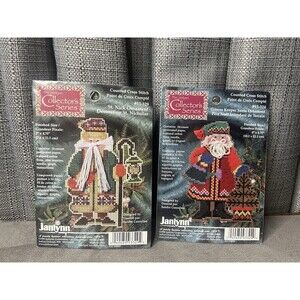 Janlynn Counted Cross Stitch Kits Collectors Series Santa St Nick Greens Keeper